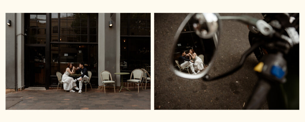 Couple laughing together during relaxed couples photography session in Sydney, Carolina Morgan Photography