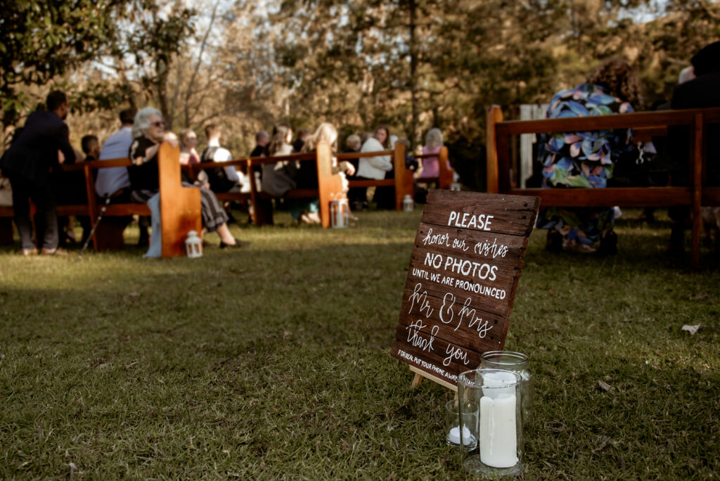 Unplugged wedding ceremony with guests fully present, candid ceremony photography by Carolina Morgan Sydney